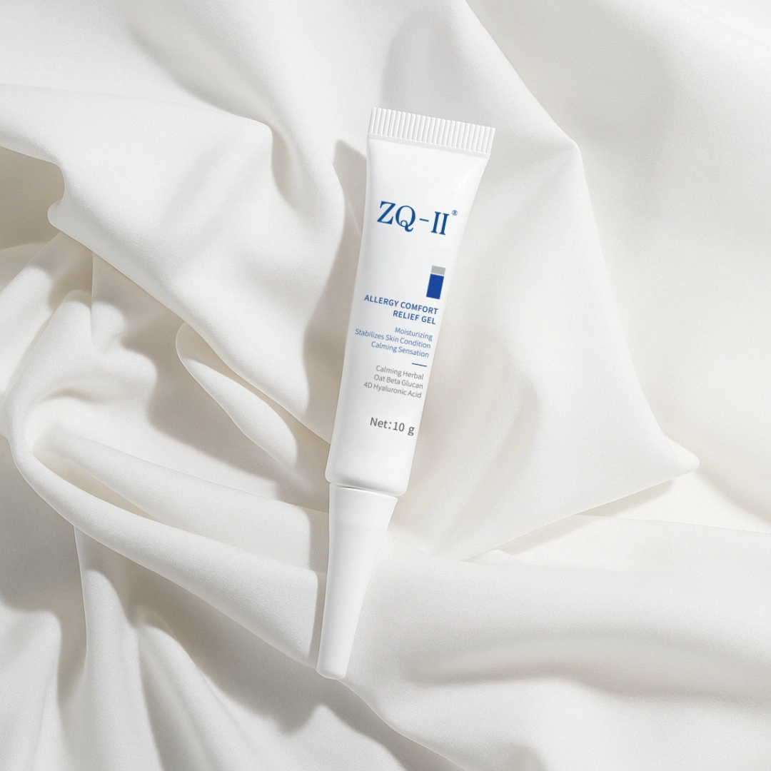 झेडक्यू -२ gy लर्जी कम्फर्ट रिलीफ जेलसह संवेदनशील त्वचा आणि हंगामी त्वचारोग कमी करा